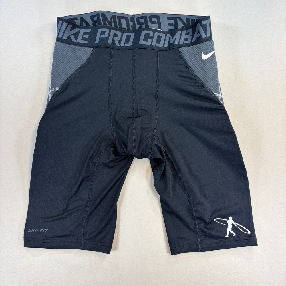 Nike Dri-Fit Pro Combat Hyperstrong Slider Shorts Men Large Black Padded Basebal